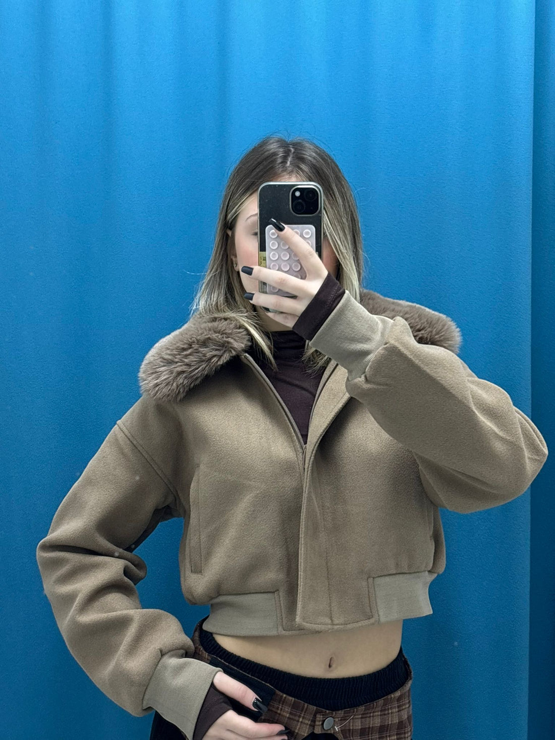 Brown Aviator Jacket - 8121-92