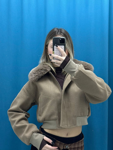 Brown Aviator Jacket - 8121-92