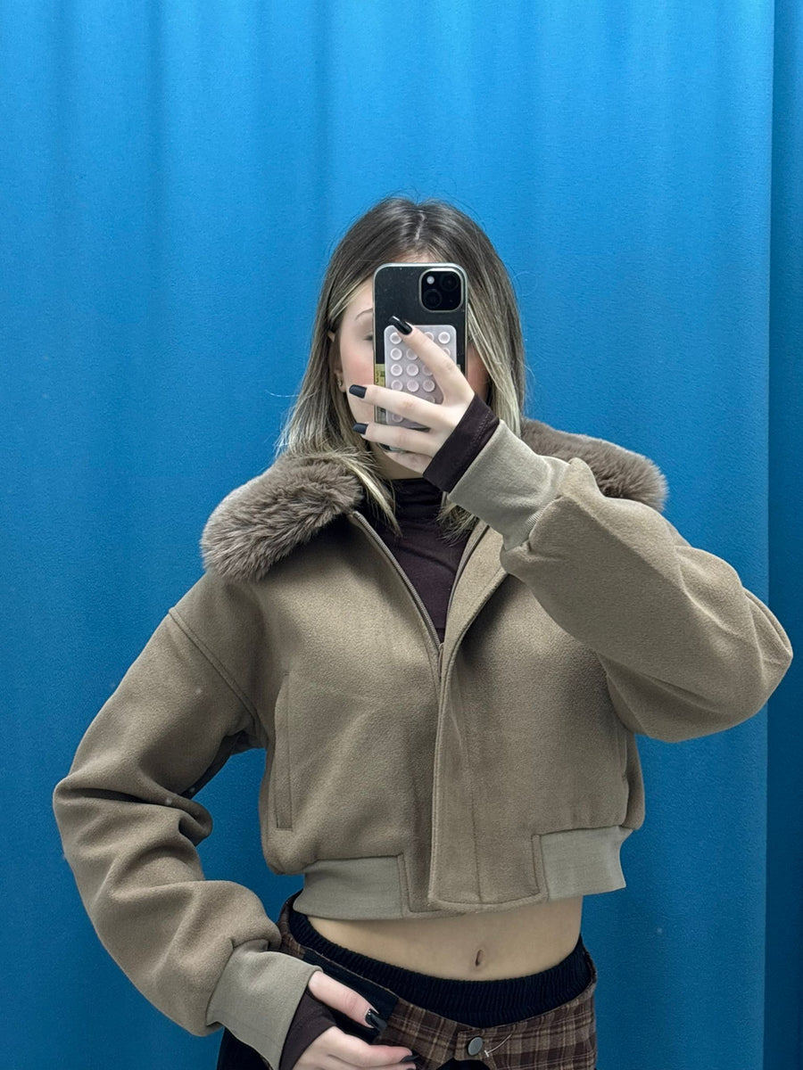 Brown Aviator Jacket - 8121-92