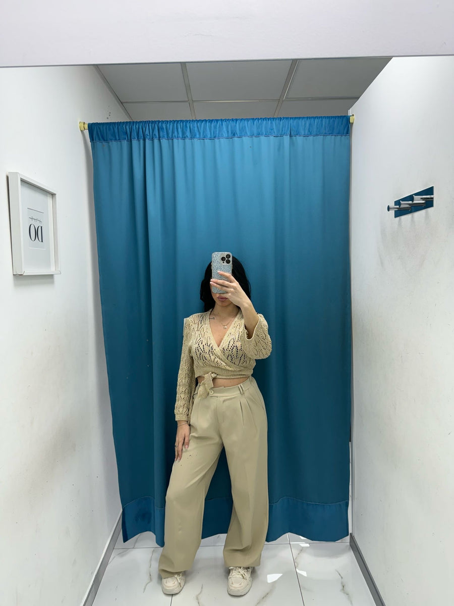 Pantalone wide leg 15592