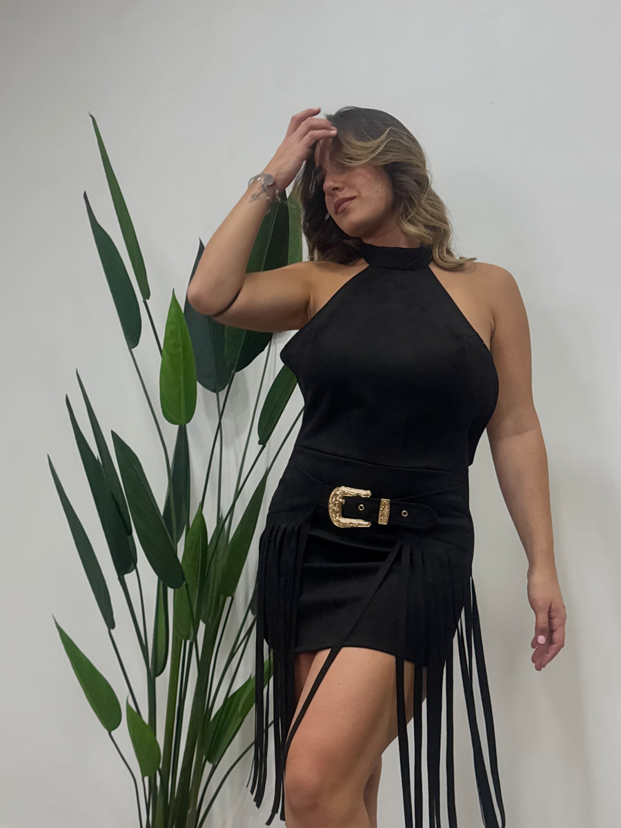 Velvet Gold Dress - 2082