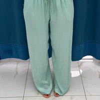 Pantalone palazzo satin 24205