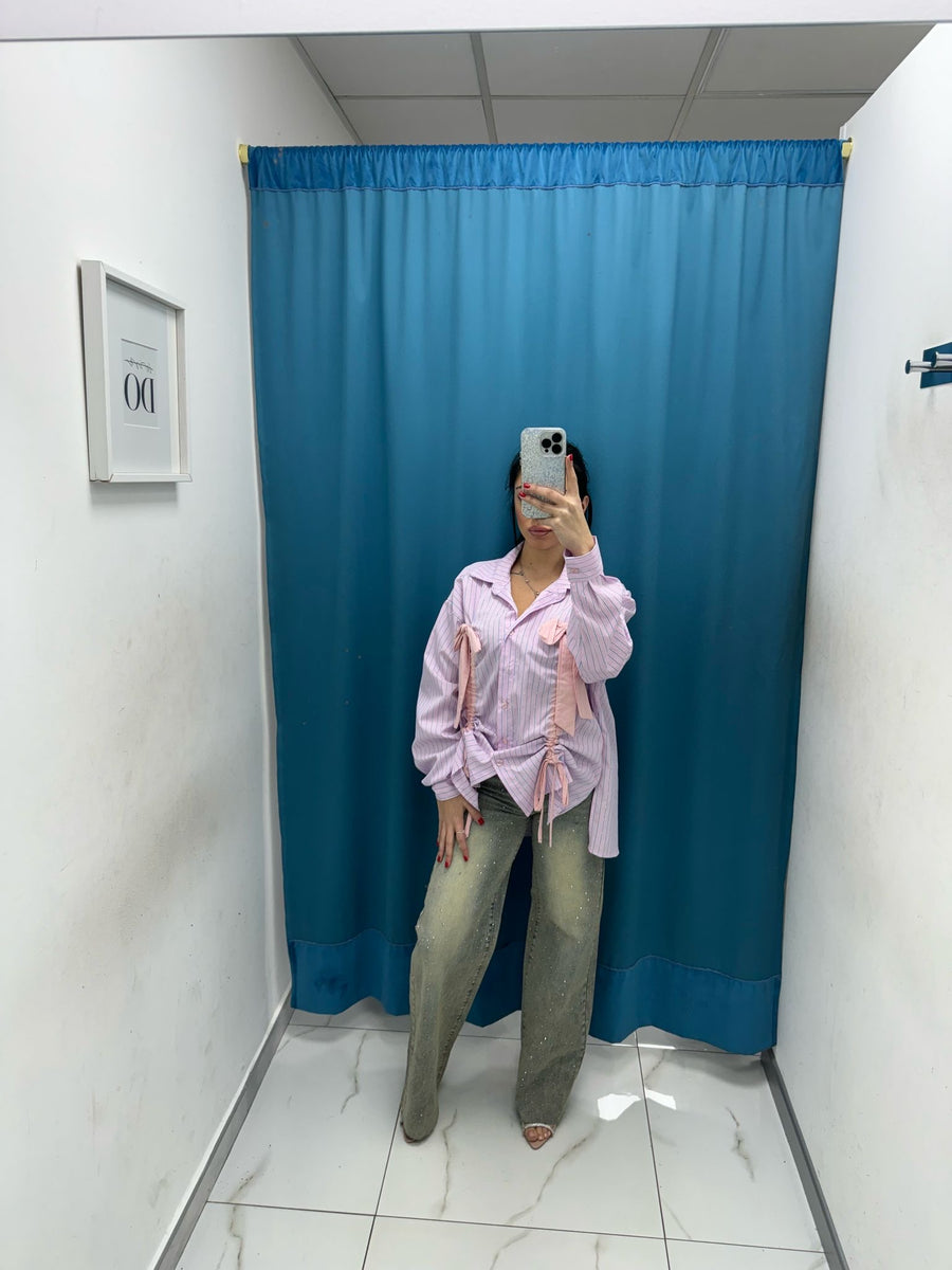 Jeans wide leg brillantini 21106