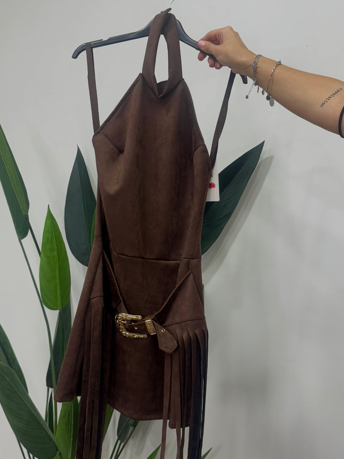 Velvet Gold Dress - 2082