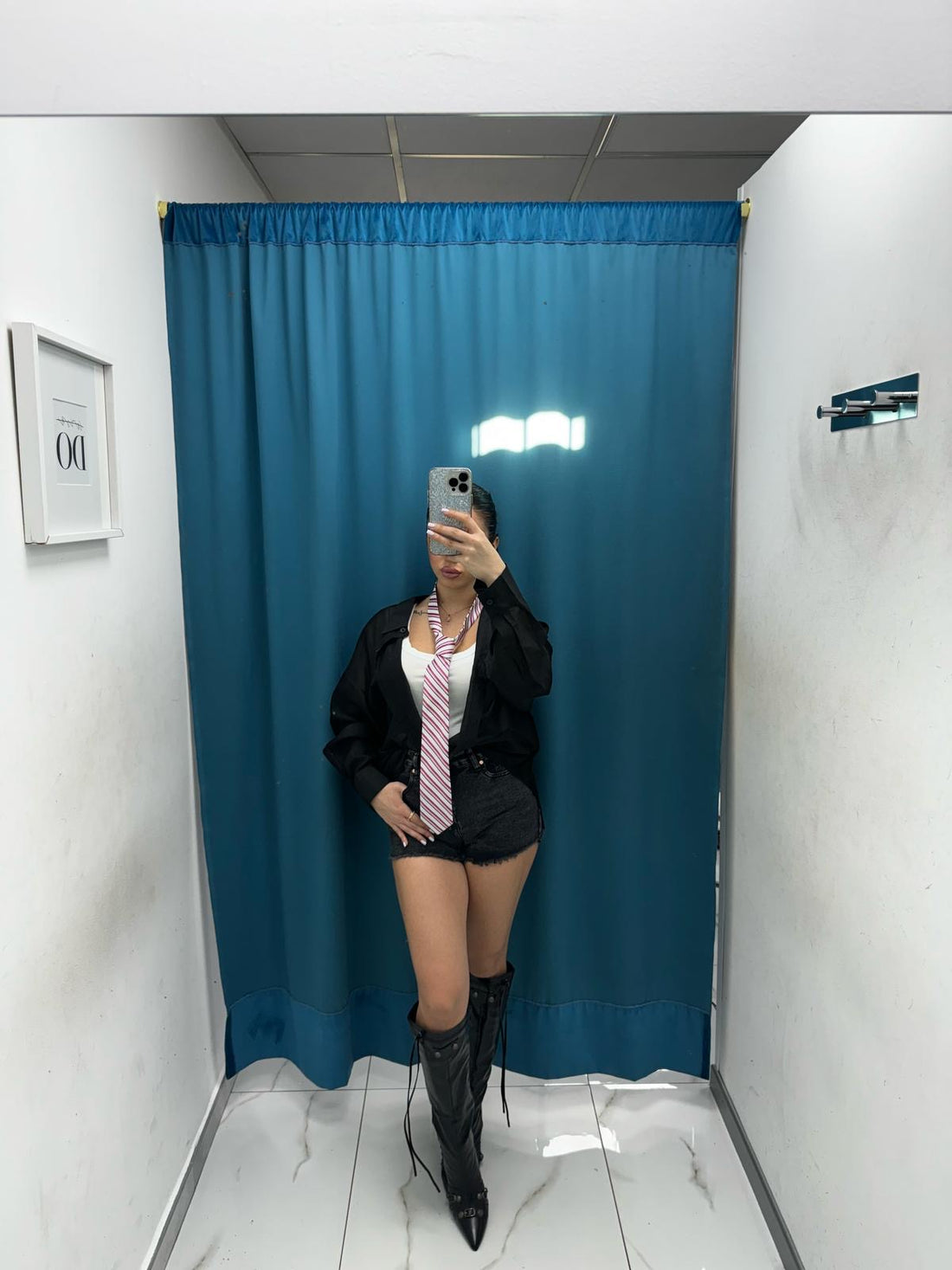 Shorts denim nero slavato 70003