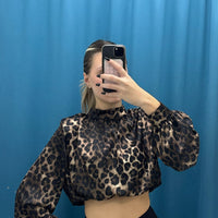 Camicia Crop Leopardata - 6754