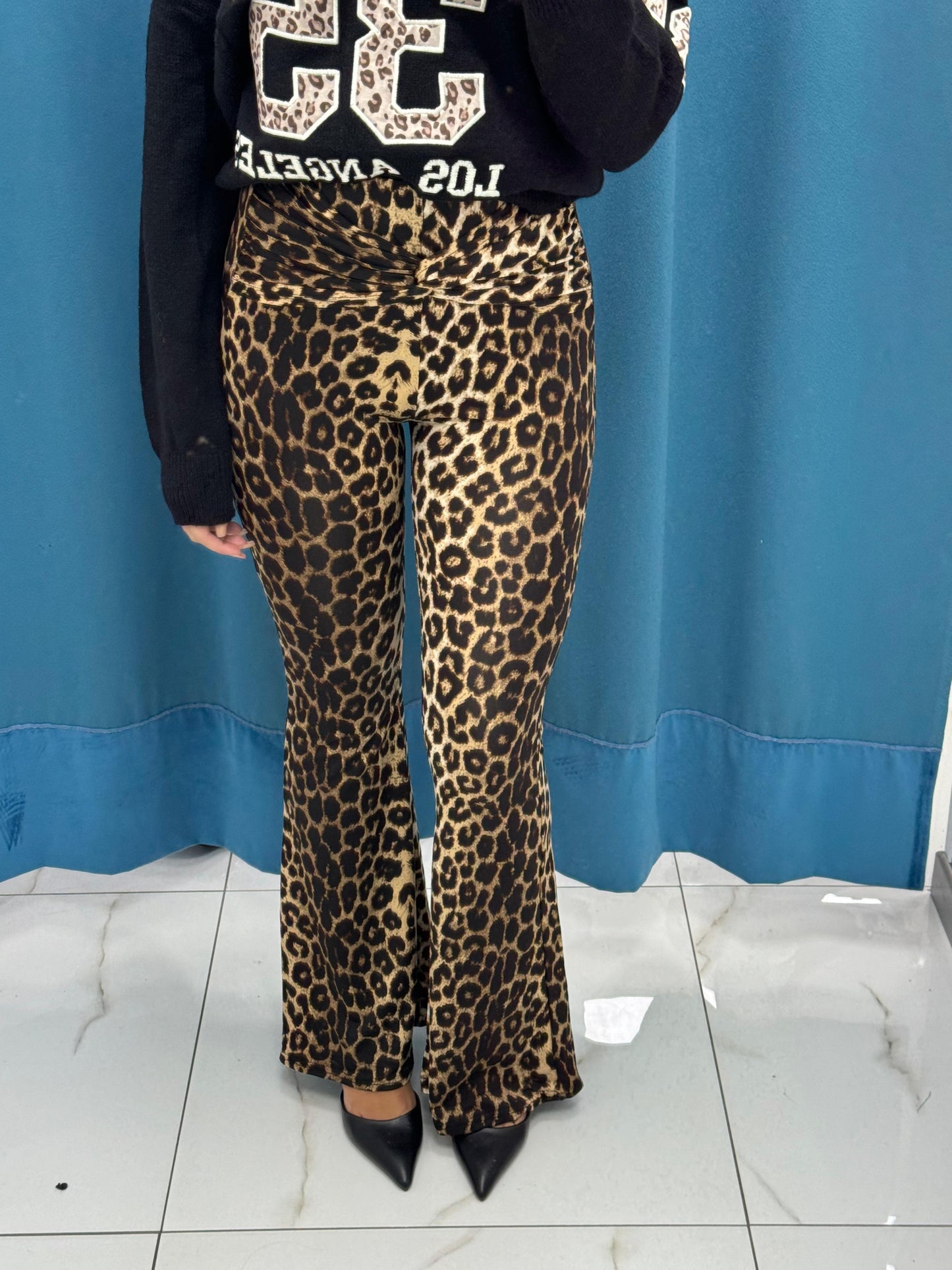 Pantalone a zampa Leo 0162