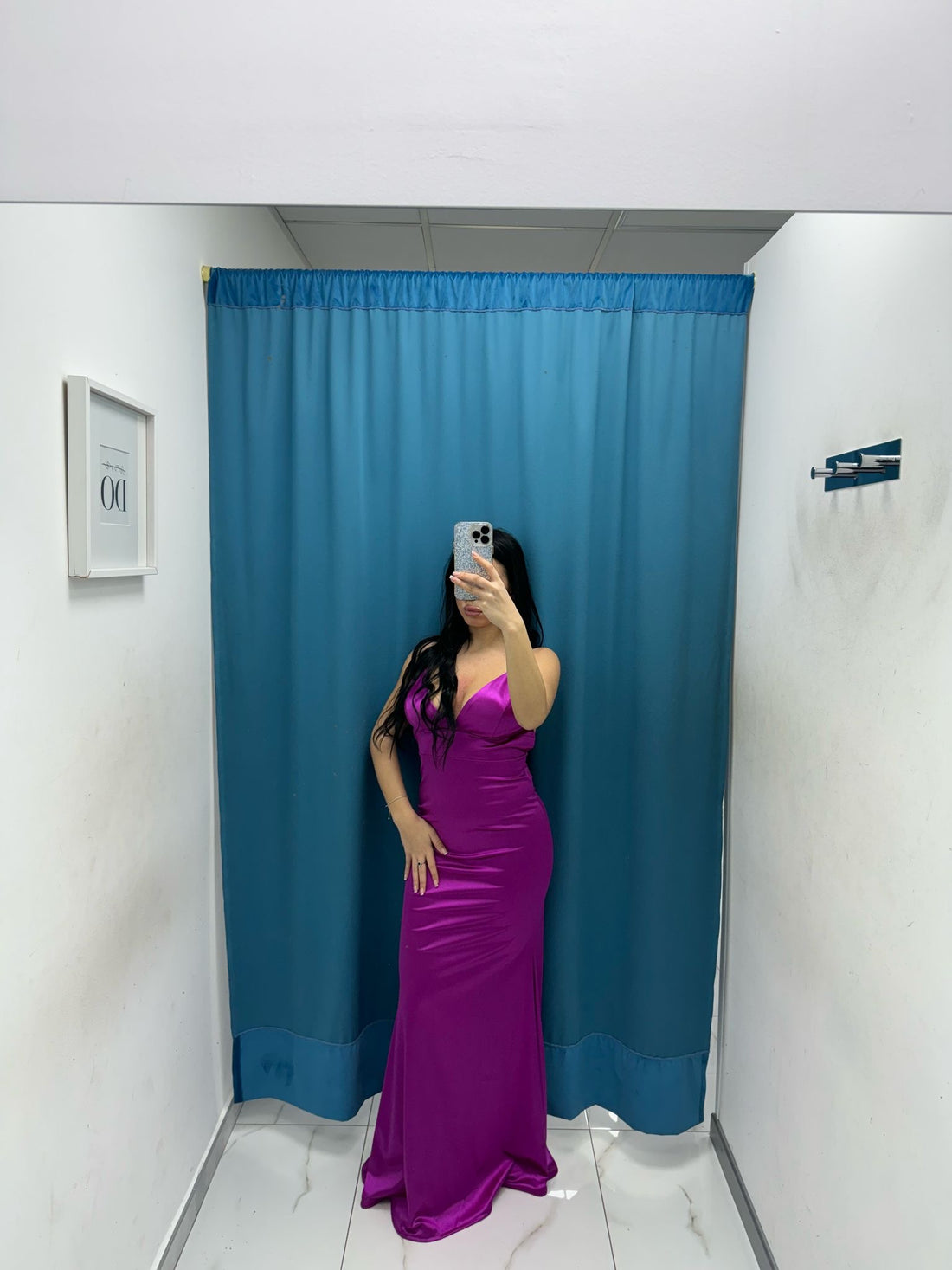 Vestito lungo raso 5266