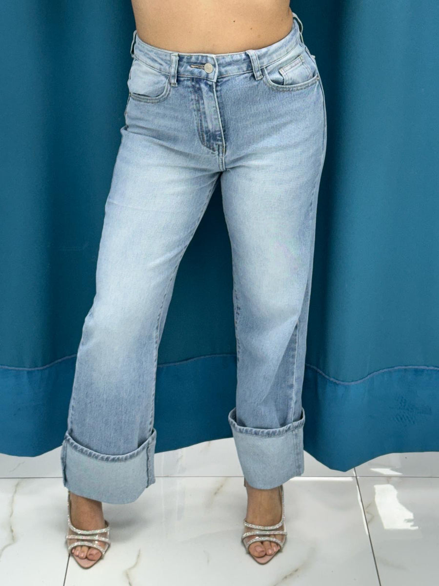 Jeans con risvolto 632