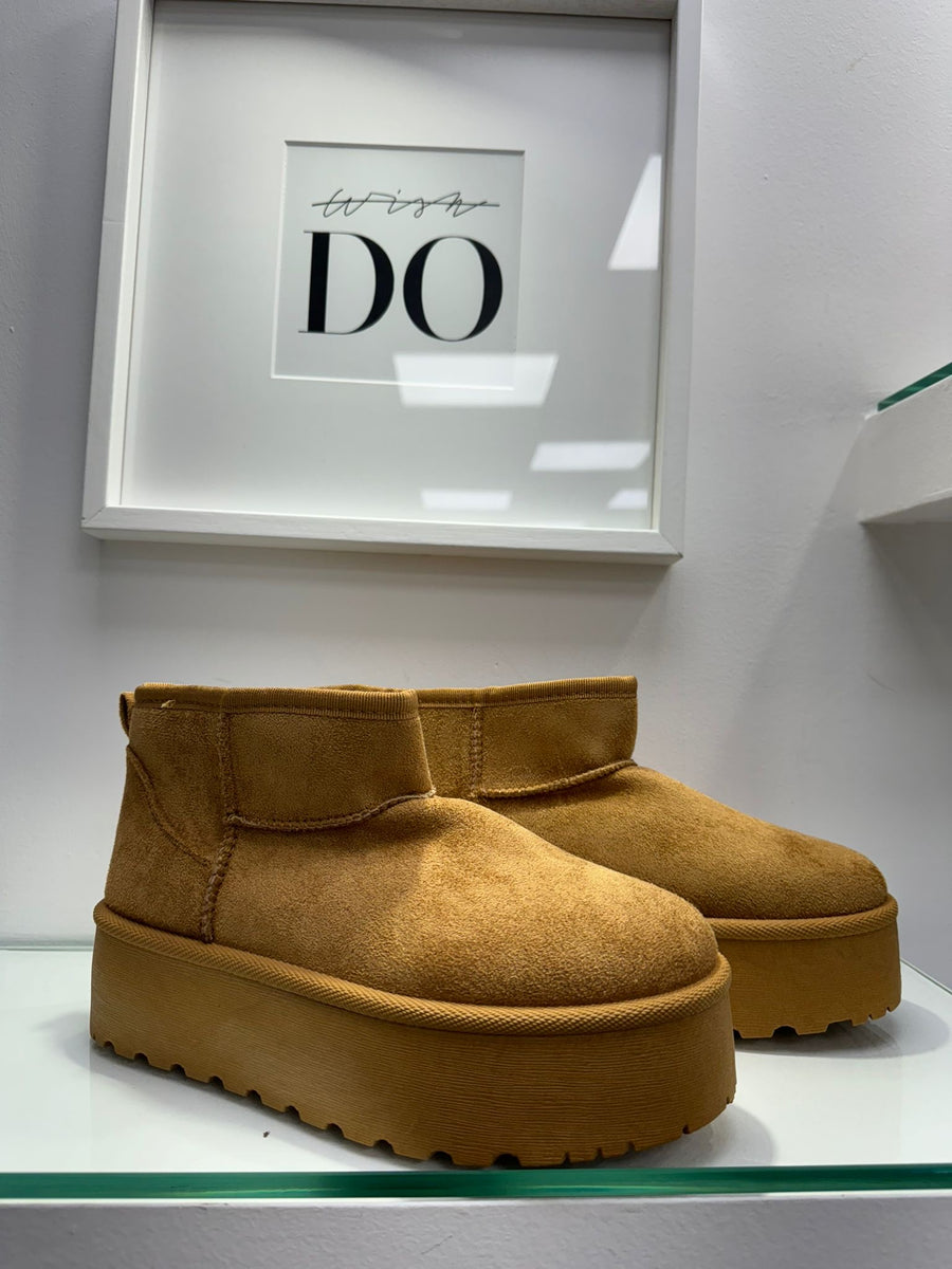 Stivali imbottiti beige