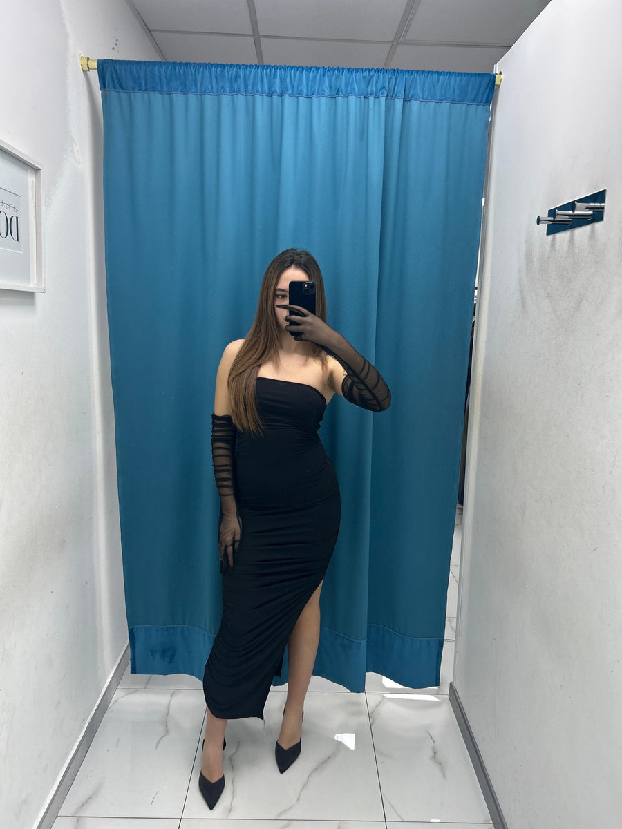 Vestito con spacco 9691