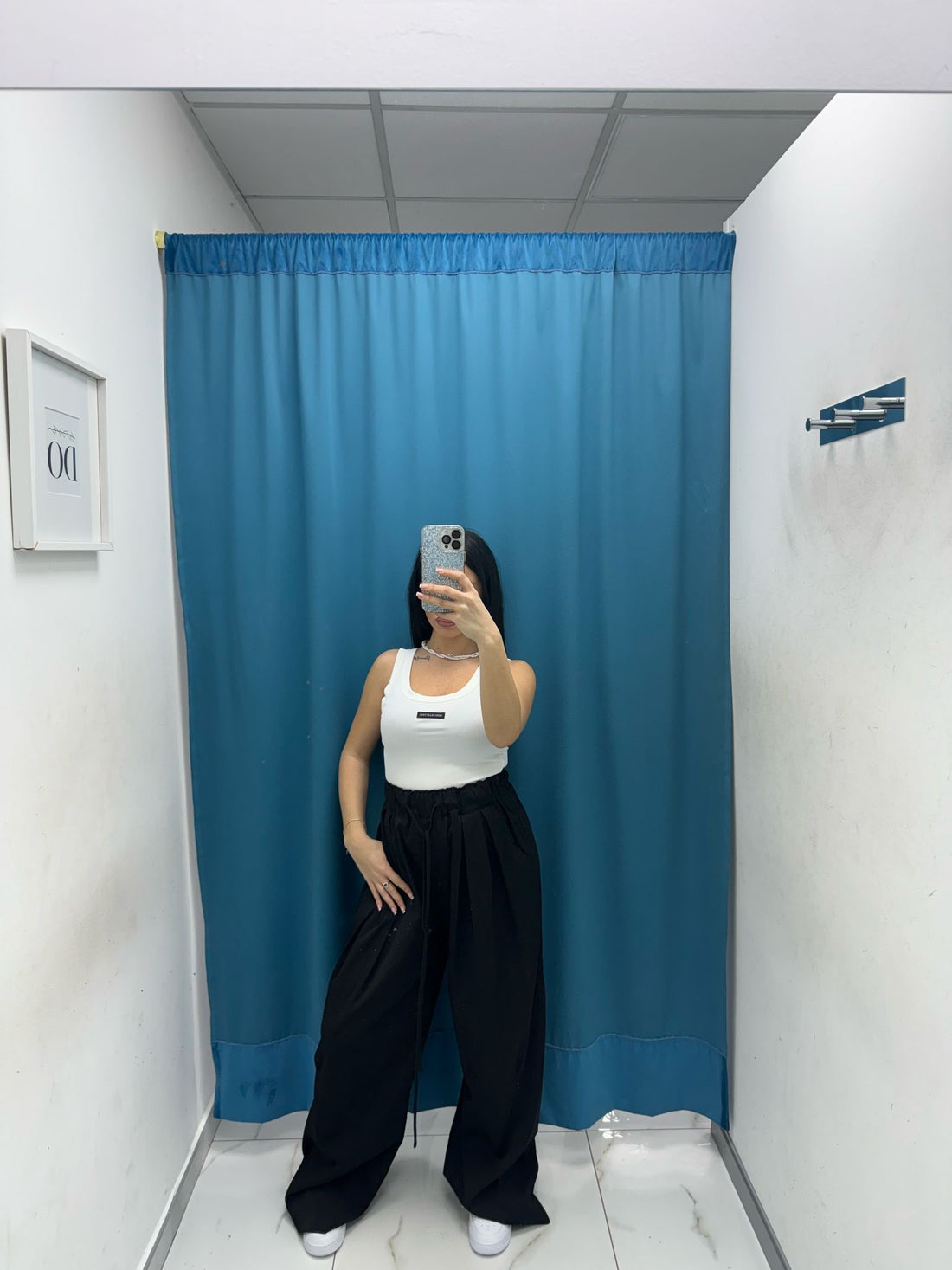 Pantalone a palazzo con tasche 80099