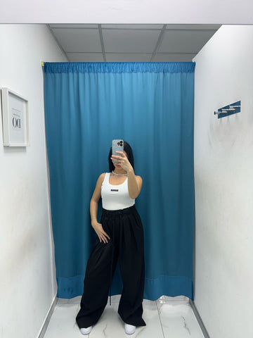 Pantalone a palazzo con tasche 80099