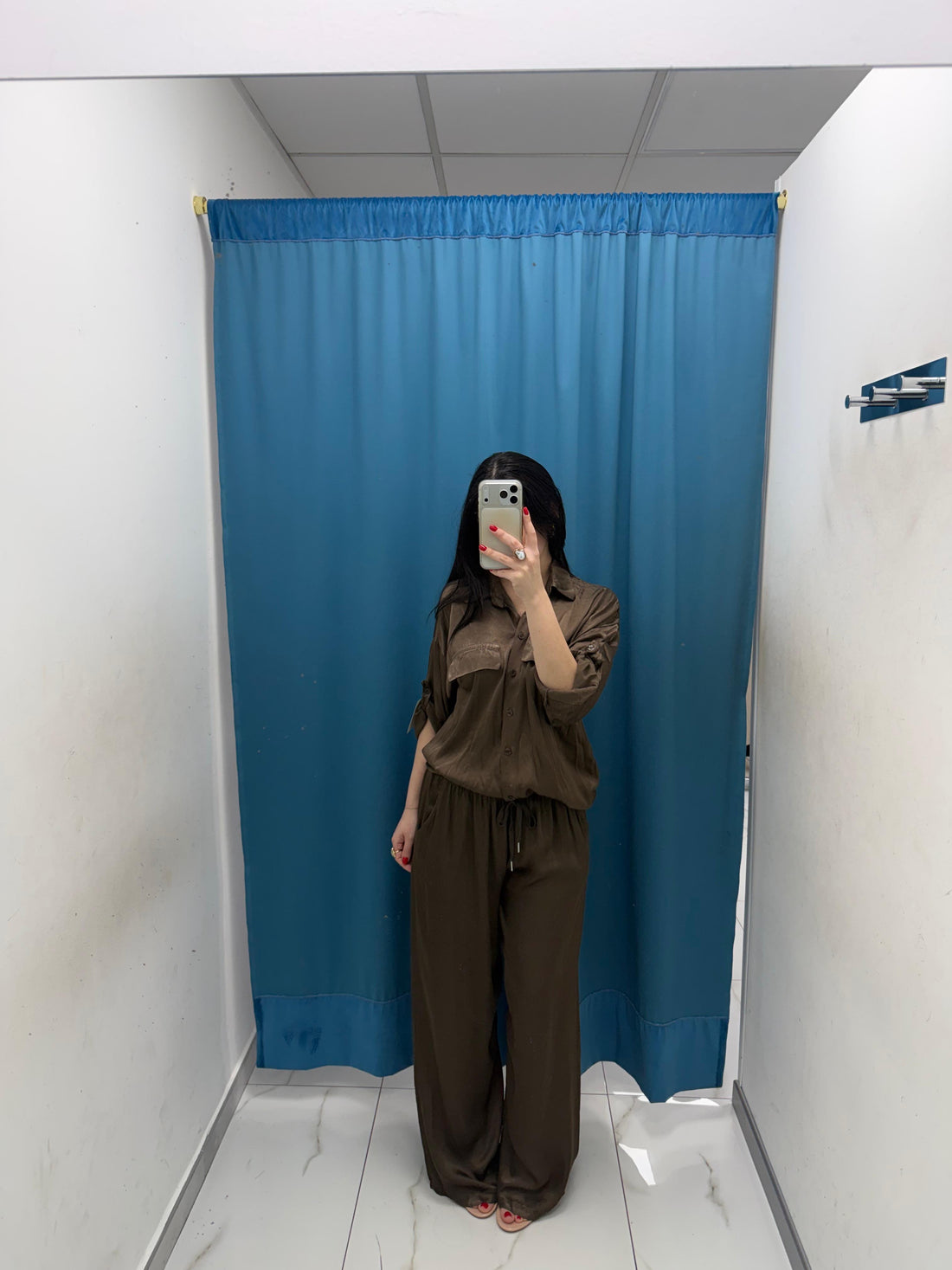 Pantalone palazzo satin 24205