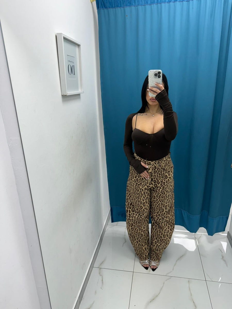 Jeans leopardato by Lumina 2282