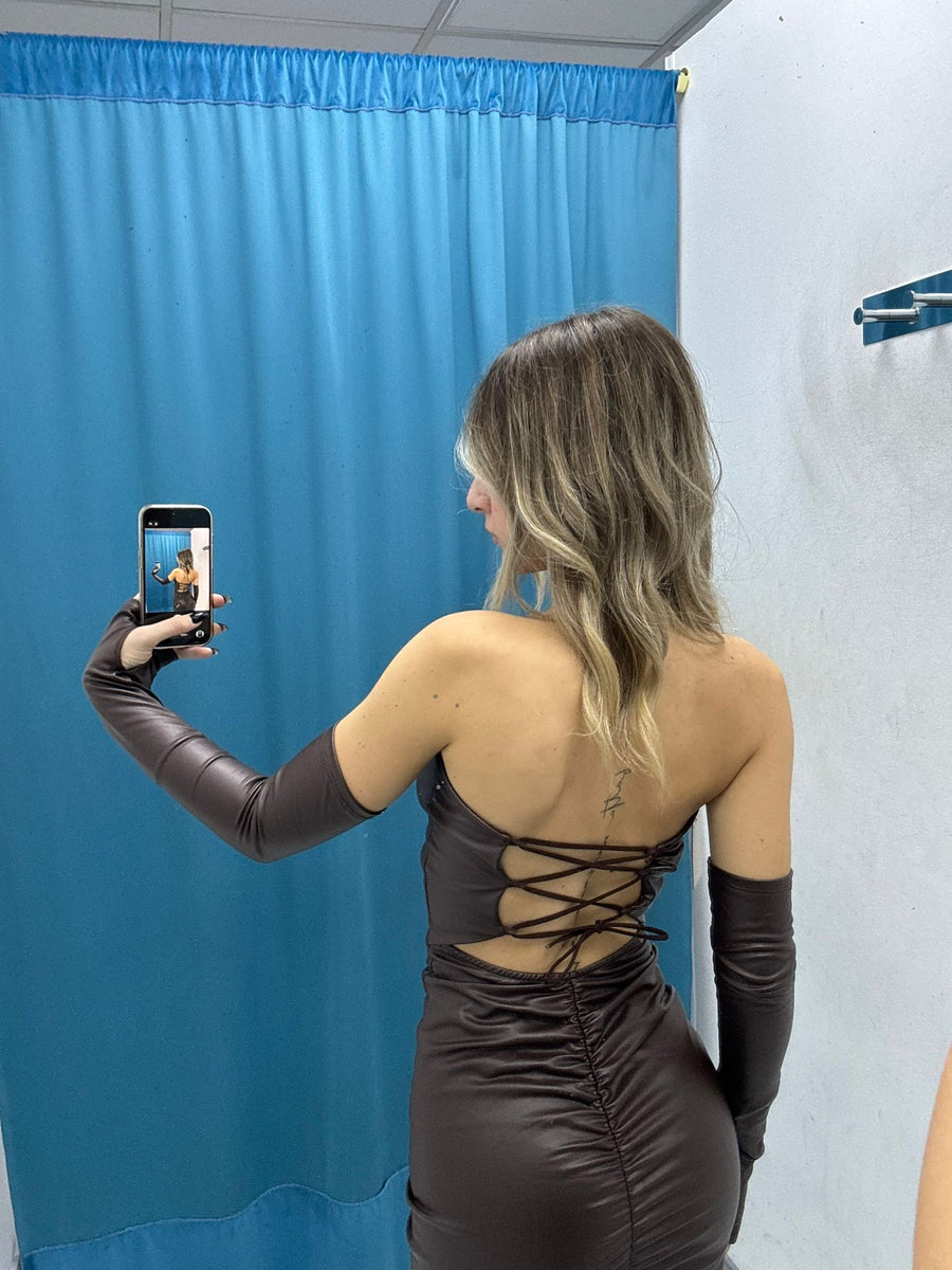 Fierce Leather Dress - 19414