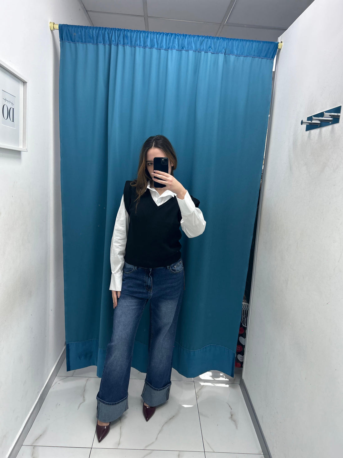 Jeans con risvolto 24176