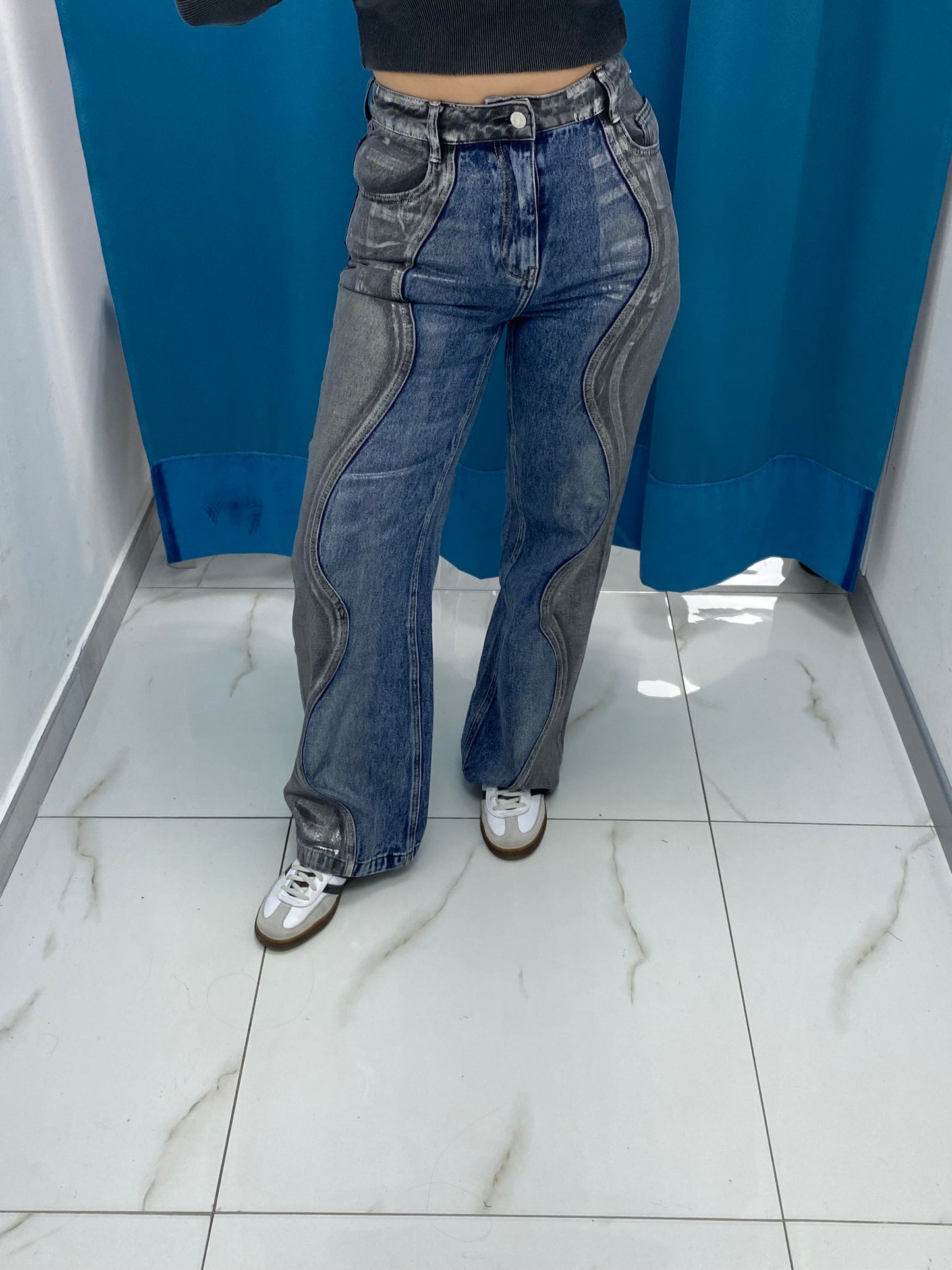 Jeans half metal