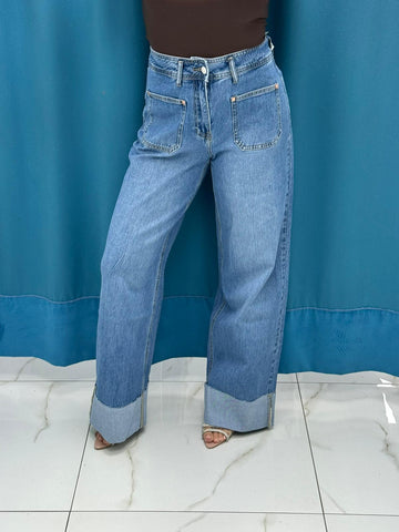 Jeans risvolto 3555
