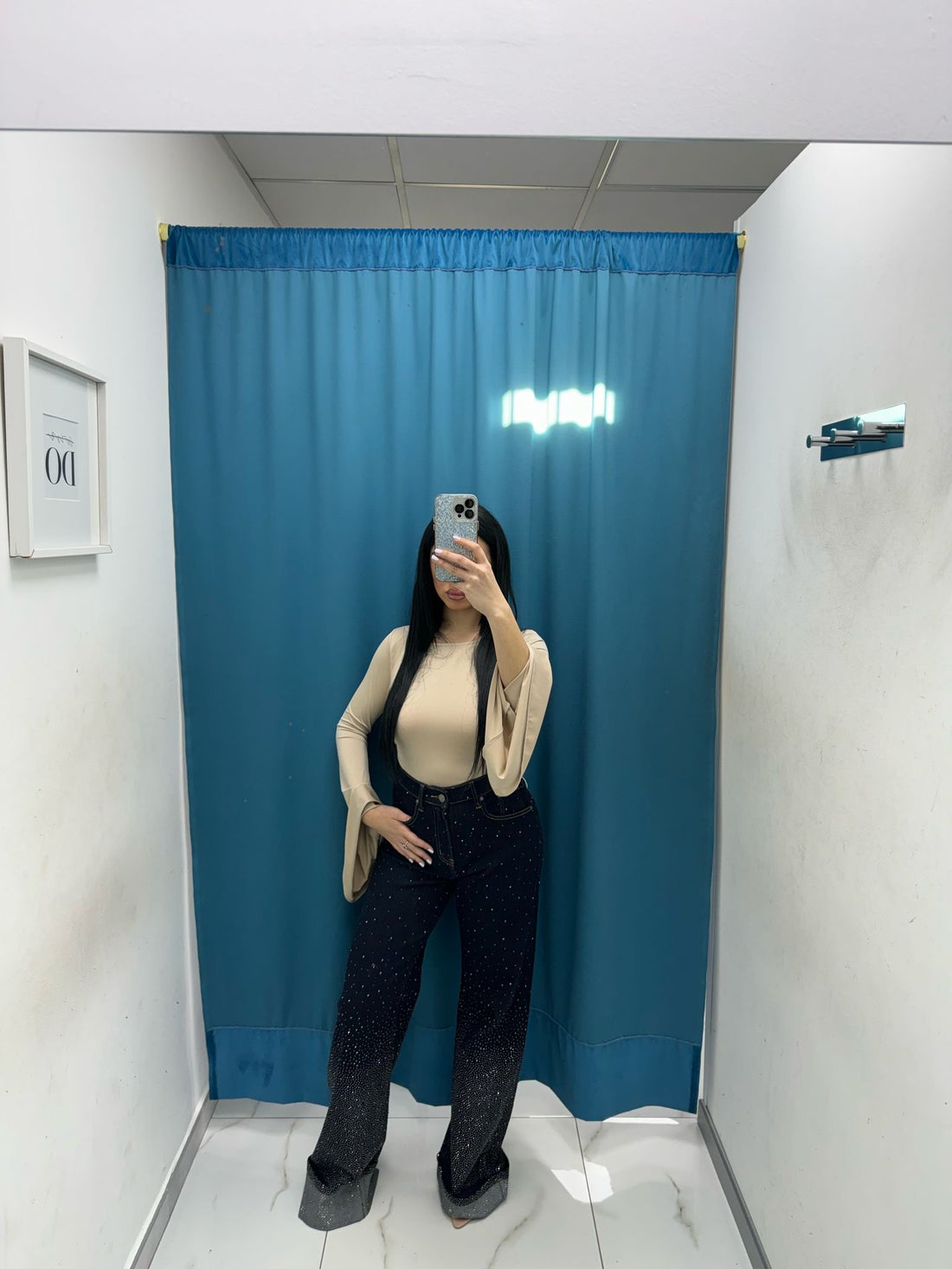 Jeans brillantini con risvolto 1315