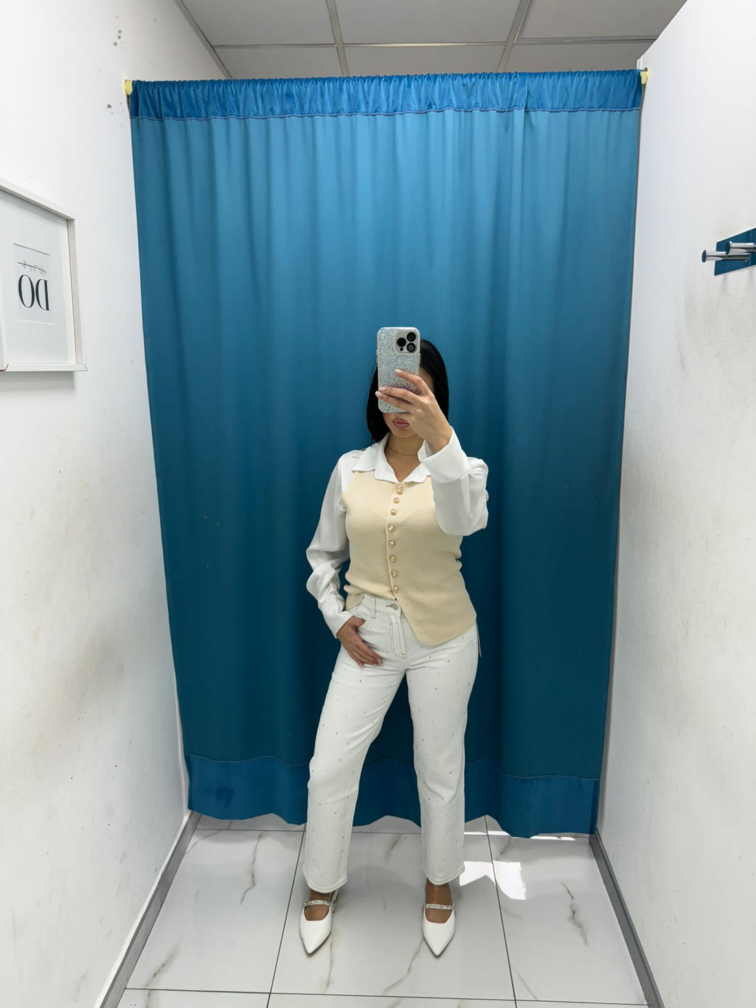 Jeans skinny con brillantini 3053