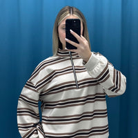 Striped Breeze Zip Knit - 6086