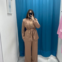 Tailleur satin giacca e pantalone GC32
