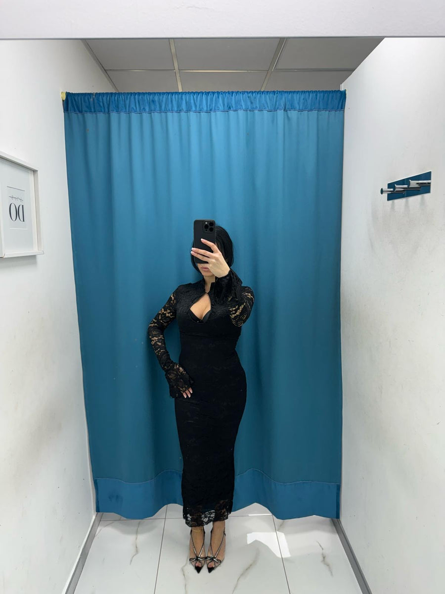 Vestito lungo in pizzo 1431