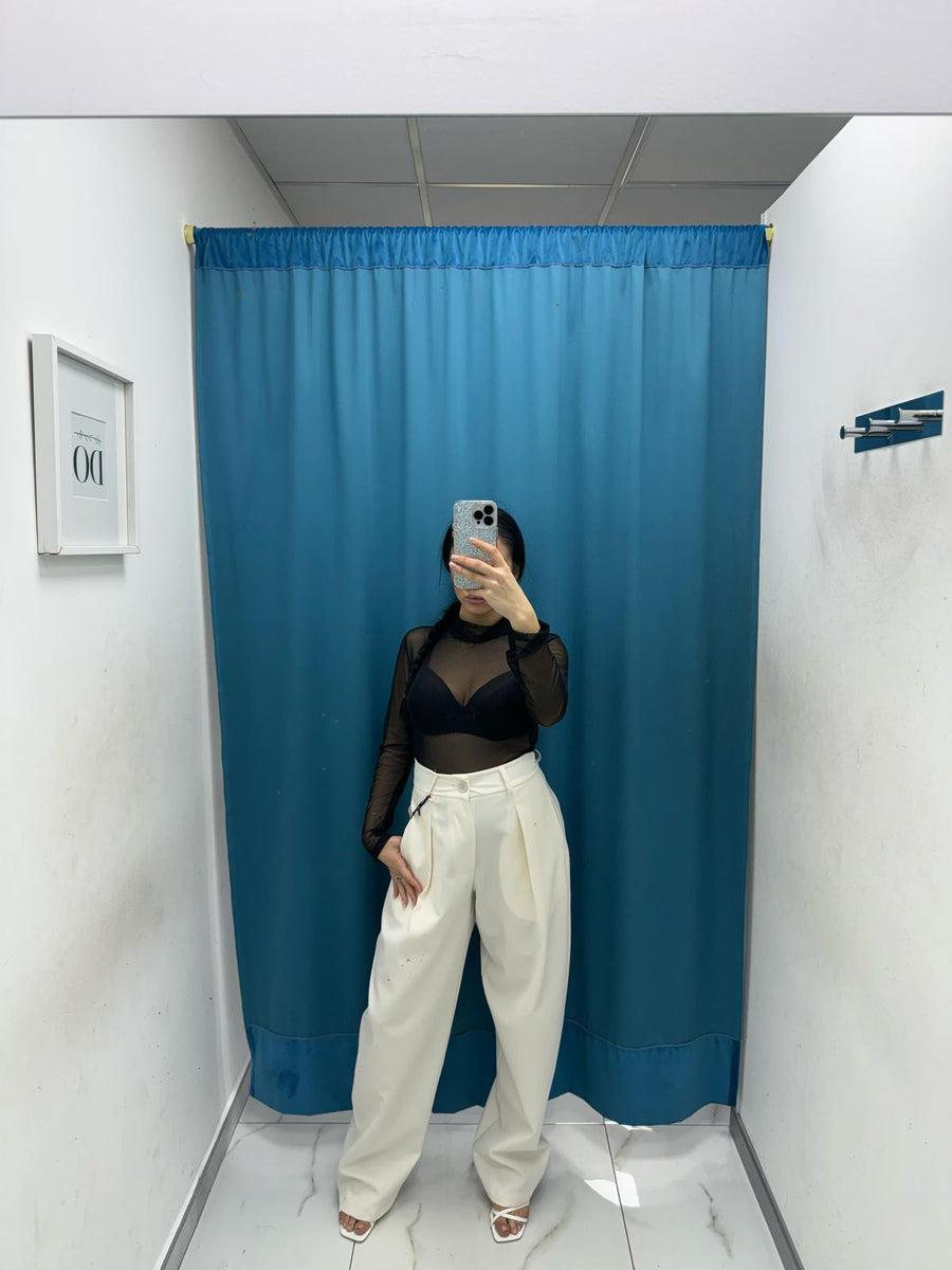 Pantalone slouchy panna Lumina 2220