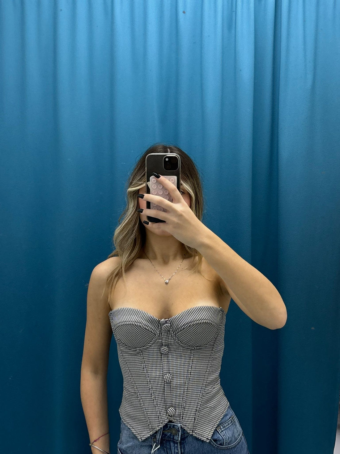 Mini Check Corset - 1198