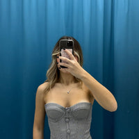 Mini Check Corset - 1198