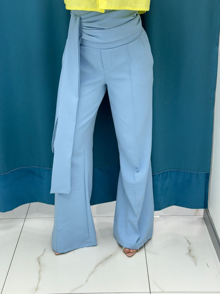 Pantalone con cintura 16067