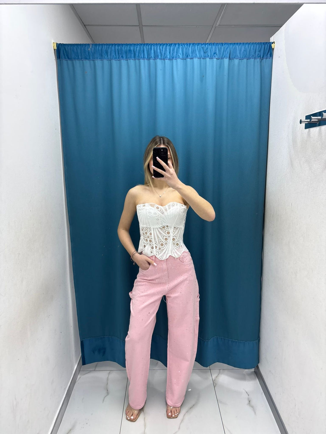 Jeans “Pink Stardust”-1605