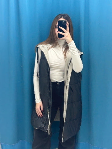 Gilet smanicato double face 229853