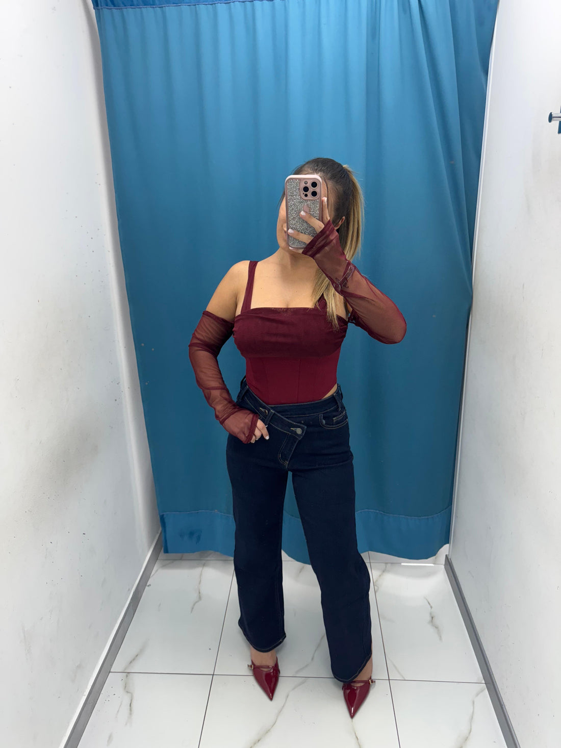 High Waist Jeans-3282