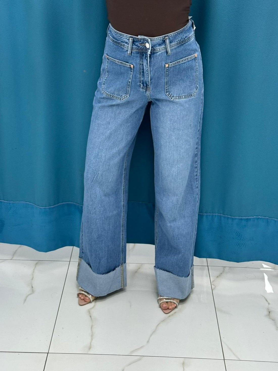 Jeans risvolto 3555