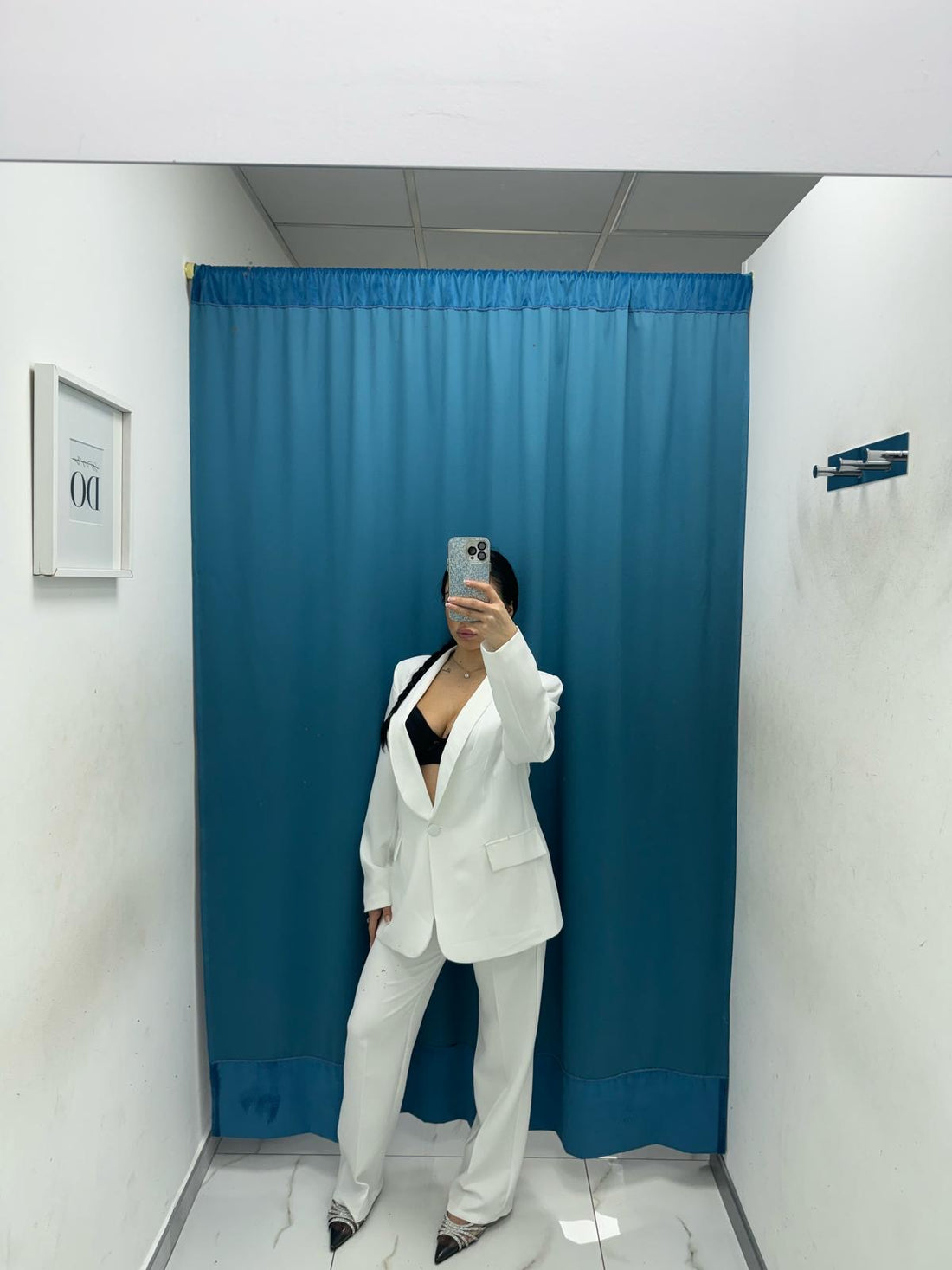 Tailleur giacca e pantalone bianco 85613