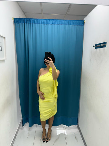 Vestito con fiore 10541