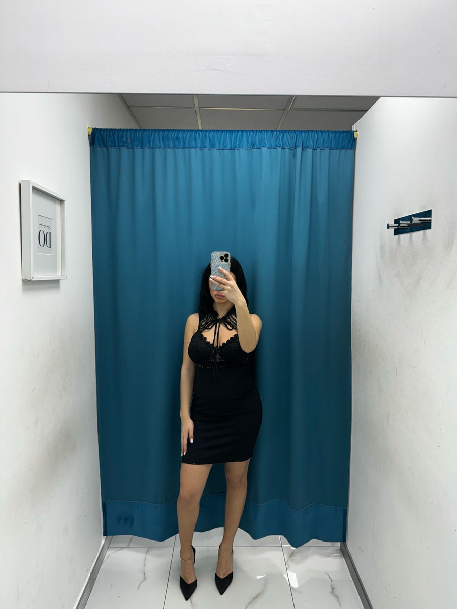 Vestito corto con pizzo 5930
