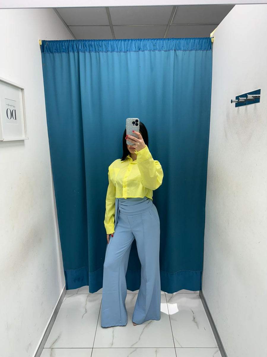 Pantalone con cintura 16067
