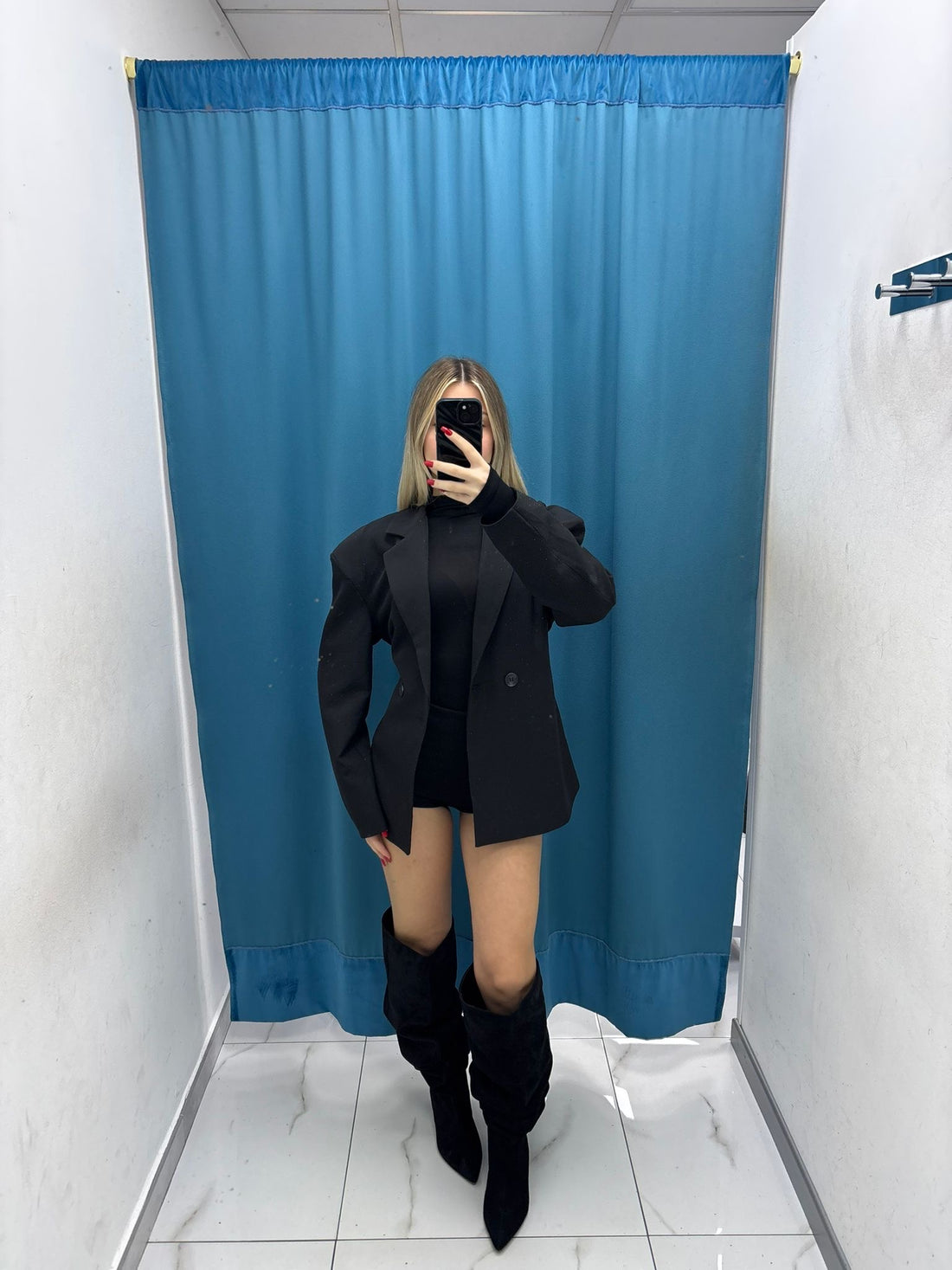 Giacca Blazer Black Soft Shine-25177