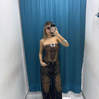 Jeans “Cognac Knee Patch” 93068