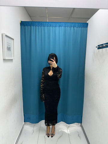Vestito lungo in pizzo 1431