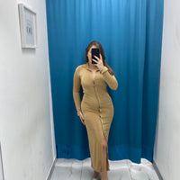 Vestito lungo con bottoni 5793