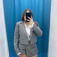 Giacca a righe corta 36684