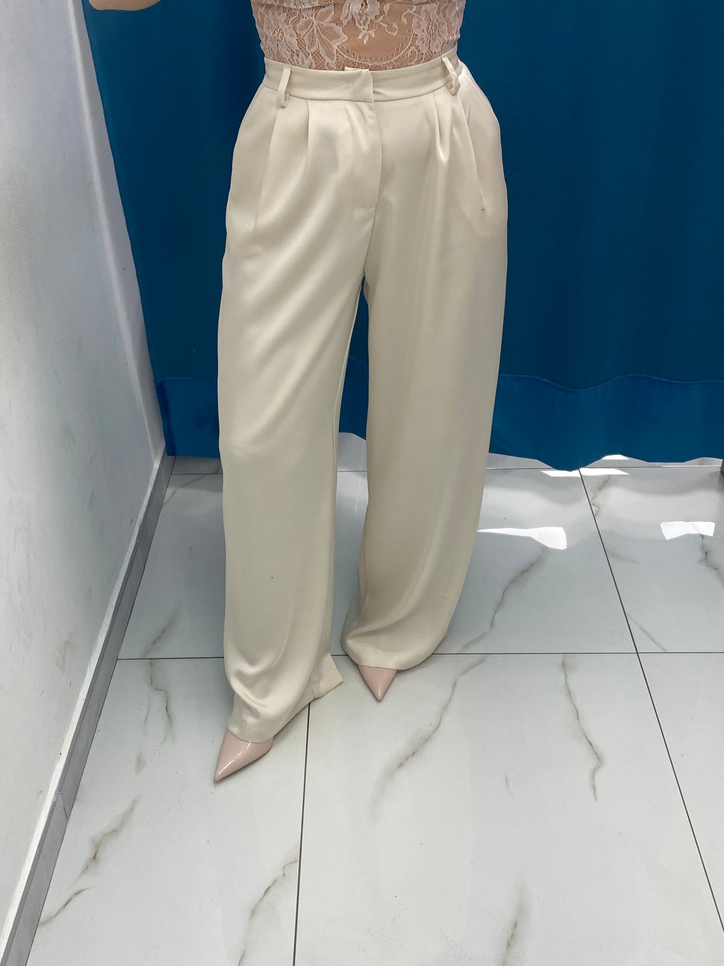 Tailleur satin giacca e pantalone GC32