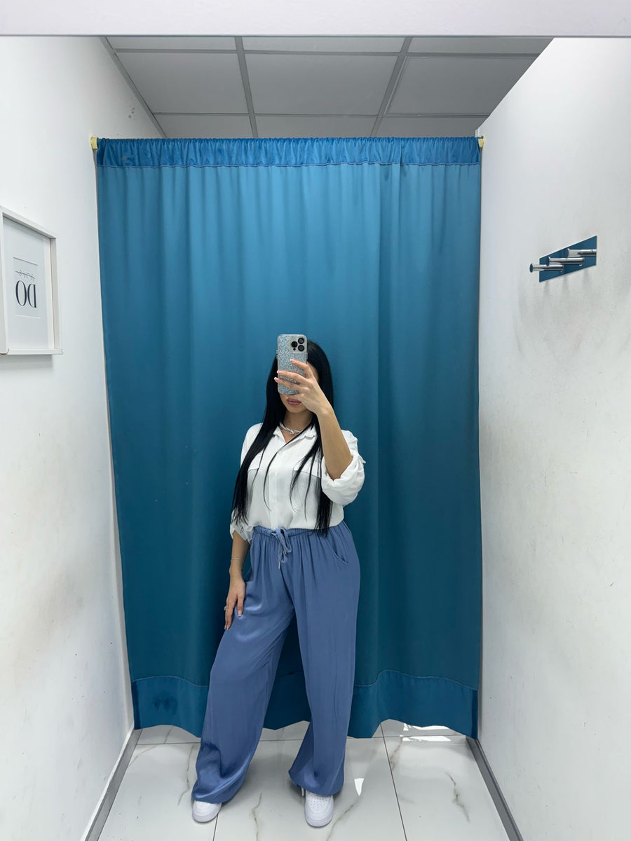 Pantalone palazzo satin 24205