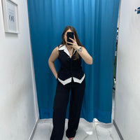 Tailleur gilet e pantalone 87137