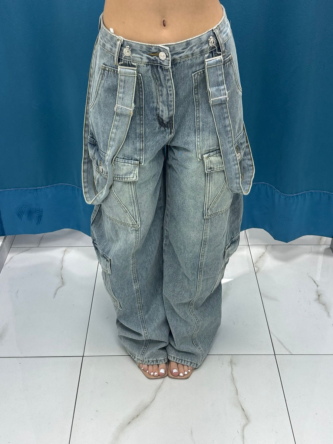 Jeans"Skyfall Cargo Denim"-2048