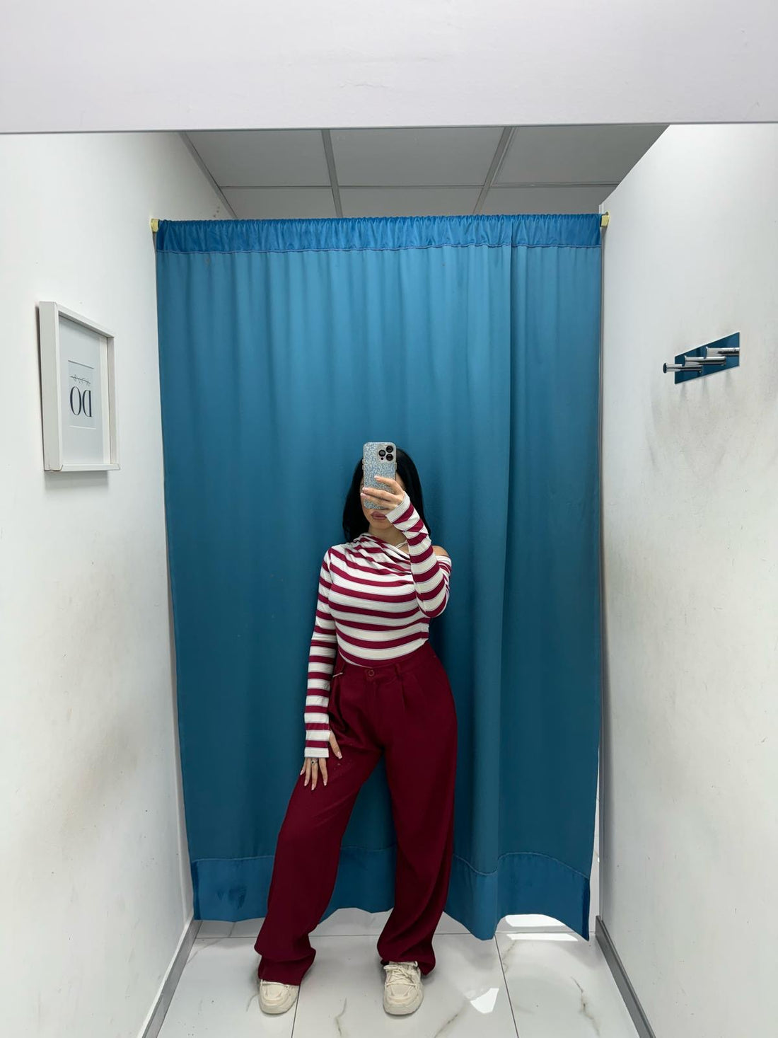 Pantalone a palazzo bordeaux 13127
